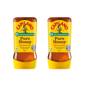 호주 자연산 명품꿀 짜먹는 천연벌꿀 카필라노 퓨어 허니 Capilano 100% Pue Austalian Honey Squeeze, 500g, 2개