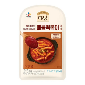 CJ 다담 매콤 떡볶이양념, 140g, 5개