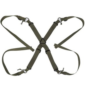 전술 서스펜더 헤비 듀티 벨트 하네스 어깨 슬링 스트랩 X 타입 AVS 로우 프로파일 슬링 군사 사냥 액세서리, [03] Amy geen, 1개