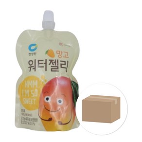 [얌얌마켓] 청정원 워터젤리 망고 100g 1BOX, 32개, 32개