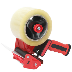 맨사템 광폭 핸들 테이프 자석 택배 박스 커터기 폭80mm, 1개, 블랙&레드