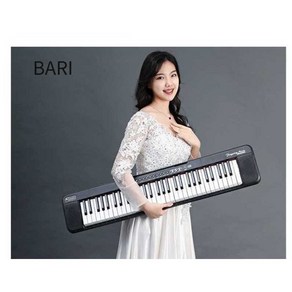 BARI 숄더키보드 어깨 듀얼스테레오 디지털키보드, 블랙 + 헤드폰+ 커버 + 스탠드 및 가방, 1개