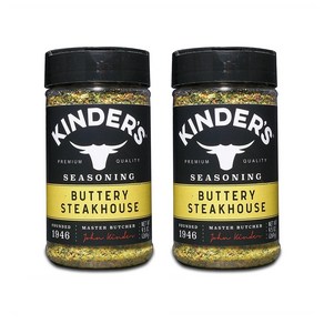 KINDER'S Buttey Steakhouse Seasoning 킨더스 버터리 스테이크 하우스 시즈닝 9.5oz(269g) 2팩, 269g, 1개