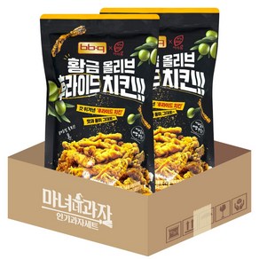 bbq 황금올리브 후라이드치킨 치킨스낵 70g 2개