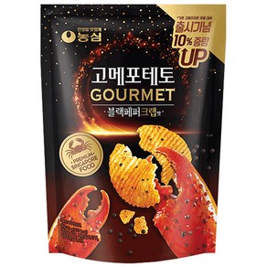 농심 고메포테토 블랙페퍼크랩맛, 75g, 3개