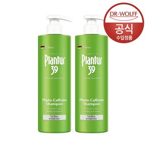 플란투어 39 파이토 카페인 샴푸 가늘고 연약한 모발용, 500ml, 2개