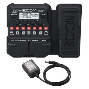 ZOOM G1X FOUR - 정품 AC 어댑터 포함 - 기타 용 멀티 이펙터, 1개