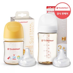 더블하트 모유실감 3세대 PPSU 젖병 싱글 1+1(헤리티지+혼합), 제뉴인화이트 240ml(젖꼭지L포함), 1개