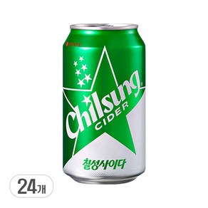 롯데 칠성사이다 캔, 355ml, 24개