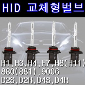 럭스앤코 HID 교체형 벌브, H4 8000K, 1개