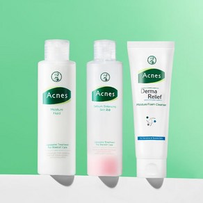 아크네스 데일리 패키지 3종 세범 밸런싱 스킨 2.0 200ml + 모이스처 플루이드 150ml 더마릴리프 모이스쳐 폼클렌저 125200ml, 세범스킨+ 플루이드+ 폼클렌징 125ml, 1개