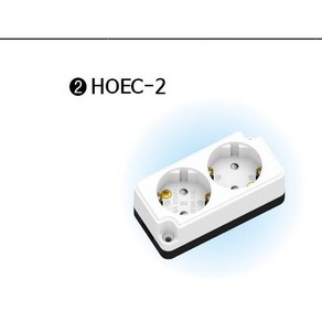 국산콘센트 현대일렉트릭 접지 노출 2구 콘센트 KS인증콘센트 10개, 20개