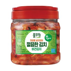 [풀무원] 깔끔한 김치 (비건) PET, 1.2kg, 1개