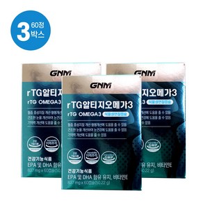 GNM자연의품격 TG 알티지 오메가3, 60정, 3개