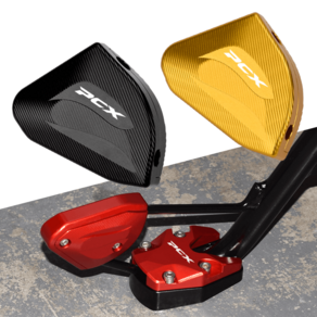 PCX 21-25년 스탠드날개클립 PCX로고각인 BIG날개형 보조클립, 블랙, 1개