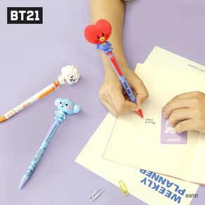 BT21 Baby Action pen 베이비 액션 펜 피규어 볼펜, 1개, 슈키(SHOOKY)