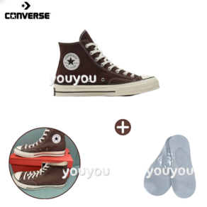 [YUYU] 컨버스 CONVERSE 척테일러 Chuck-taylo 올스타 70 하이탑 다크루트 + 국산 페이크삭스 1P