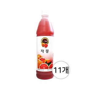 청솔 자몽 음료베이스 835ml / 과일원액, 11개