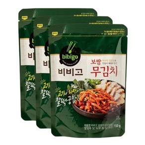 비비고 보쌈 무김치, 150g, 3개