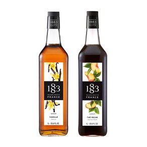 1883 바닐라 시럽 1000ml+1883 아이스티피치 시럽 1000ml