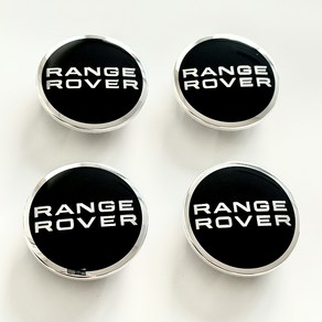 랜드로버 공통 Land Love 휠캡 레인지로버 RANGE ROVER 블랙실버크롬 Black Silve Chome 62mm (63mm) 클립형 1대분 4개세트, 4개