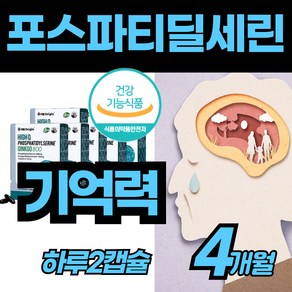 포스타파딜세린 뇌영양제 두뇌 건강 포스타딜세린 기억력 개선 제 품 기능성 식품 식약청 인증 브레인 피에스 뇌 보조제 알파 머리 은행잎추출물 ginkgo 포스타 포스파 파티 딜 셀린