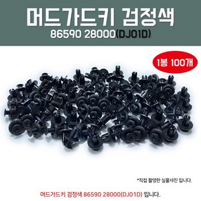 카박사 DJ01D 86590 28000 1봉100개입 리테이너 어셈블리 범버커버 마운틴 속키 범버키 범퍼키 속흙받이 휠가이드핀 룸카바키, 1개