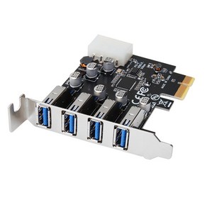 넥스트 NEXT-405NEC LP USB3.0 포트 확장 카드 4포트 PCI-E 확장카드-데스크탑용, 1개