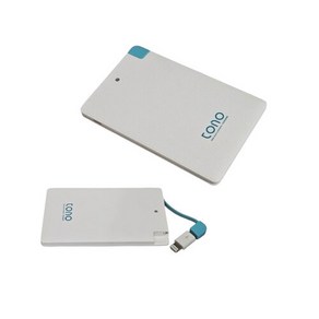 슬림보조배터리 5핀일체형 8핀젠더 2500mAh 무료인쇄 각인보조배터리 단체선물, 슬림보조배터리TB1(2500mAh)