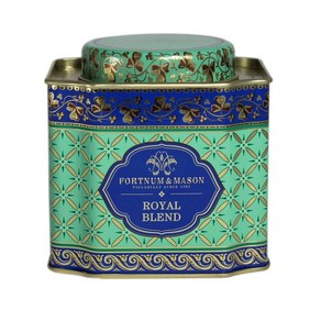 포트넘 앤 메이슨 로얄 블렌드 잎차 125g Fotnum&Mason Royal Blend Loose Leaf Decoative Caddy 125g, 2개, 1개입