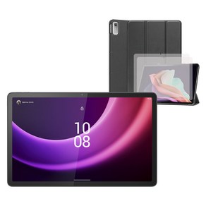 레노버 K11 Gen 2 태블릿 11.5형 6G 옥타코어 한국어 지원 가능 글로벌 버전 + LEPOID 슬림 보호 케이스 + 강화 유리 화면 보호기 x 2 청소 스티커 포함