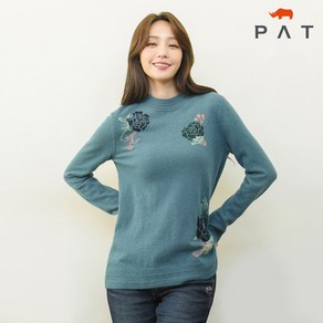 [PAT 여성] 폭스 플라워 하프터틀넥 스웨터_1G83401