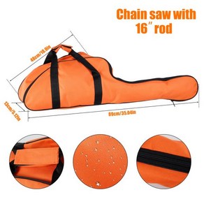 휴대용 방수 거치대 전기톱 보관 가방 케이스 Stihl Hqvana 12 인치, [01] 16 inch Bag, 1개