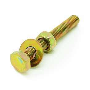 육각볼트세트 철 M14 볼트 너트 평와샤 세트 구성, 1개, 100mm