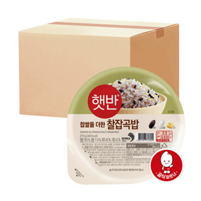 CJ제일제당 햇반 찹쌀을 더한 찰잡곡밥 210g, 24개