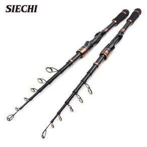 SIECHI 텔레스코픽 스피닝 캐스팅 루어 낚싯대 여행용 1.5 m 1.8 2.1m 30T 탄소 7-30g 바다 바닷물 페스카, 02 spinning handle