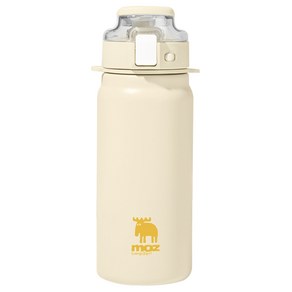 MOZ 스웨덴 텀블러 316 스텐 원터치 손잡이 보온보냉병 보온텀블러, 1개, 600ml, 허니옐로우