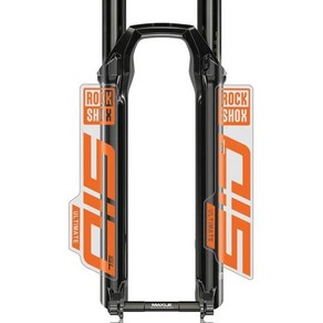 자전거반사스티커 Rockshox 앞 포크 스티커 자전거 장식 산악 데칼 방수 투명 바닥 사이클링, 08 Oange, 1개