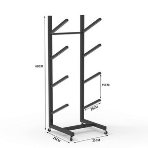 보드거치대 진열대 보드랙 스케이트보드 선반 서핑보드 스탠드 스케이트 홀더 매장 스키보드 스노우보드 롱보드, 06.F, 1개