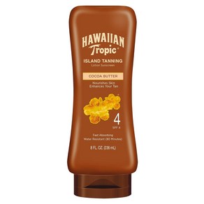 Hawaiian Topic Island Tanning Lotion 하와이안트로픽 아일랜드 태닝 로션 SPF 4 237ml 2팩, 236ml, 1개