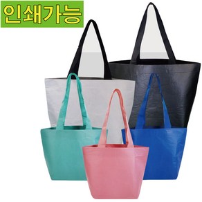 [인쇄가능] 리유저블가방 친환경 장바구니 R-PET원단 30cmX40cmX15cm