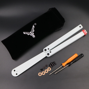 공구 Squiddy 연습 나비 칼 플라스틱 Unshaved 접이식 주머니 EDC Balisong 트레이너, 1개