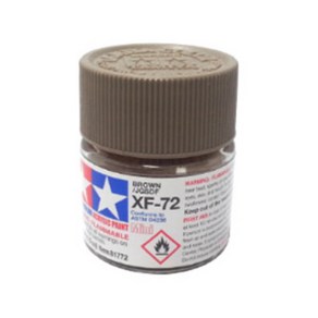 (81772) 타미야 아크릴 도료 XF-72 브라운 JGSDF 무광 10ml, 1개