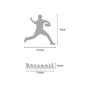 오피스왕국 야구 baseball2 그래픽 스티커, 핑크