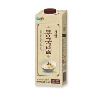 베지밀 정식품 진한 콩국물 950ml, 5개