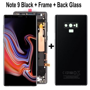 6.4 삼성 갤럭시 노트 9 N960F 터치 스크린 디지타이저 어셈블리 수리 부품 용 슈퍼 AMOLED LCD 디스플레이 후면 유리