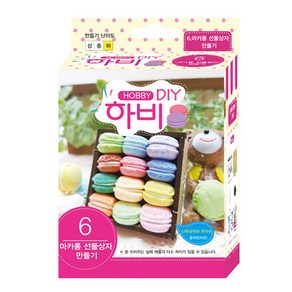 [토단교재] 하비 DIY 미니어쳐 (12종 택1), 6 - 마카롱 선물상자, 1개