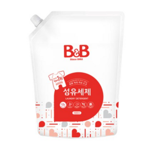 비앤비 섬유세제 리필, 1.5L, 6개