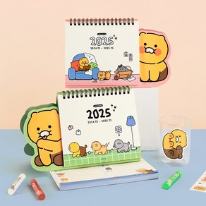 카카오프렌즈 2025 춘식이 형태 탁상 캘린더 달력, 단품, 랜덤, 상세페이지 참조