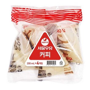 서울우유 커피포리 200MLx4입 1개 (신선식품), 선택1  - 보냉백, 200ml